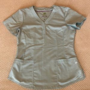 Healing Hands Junior Fit Scrub Top Aqua